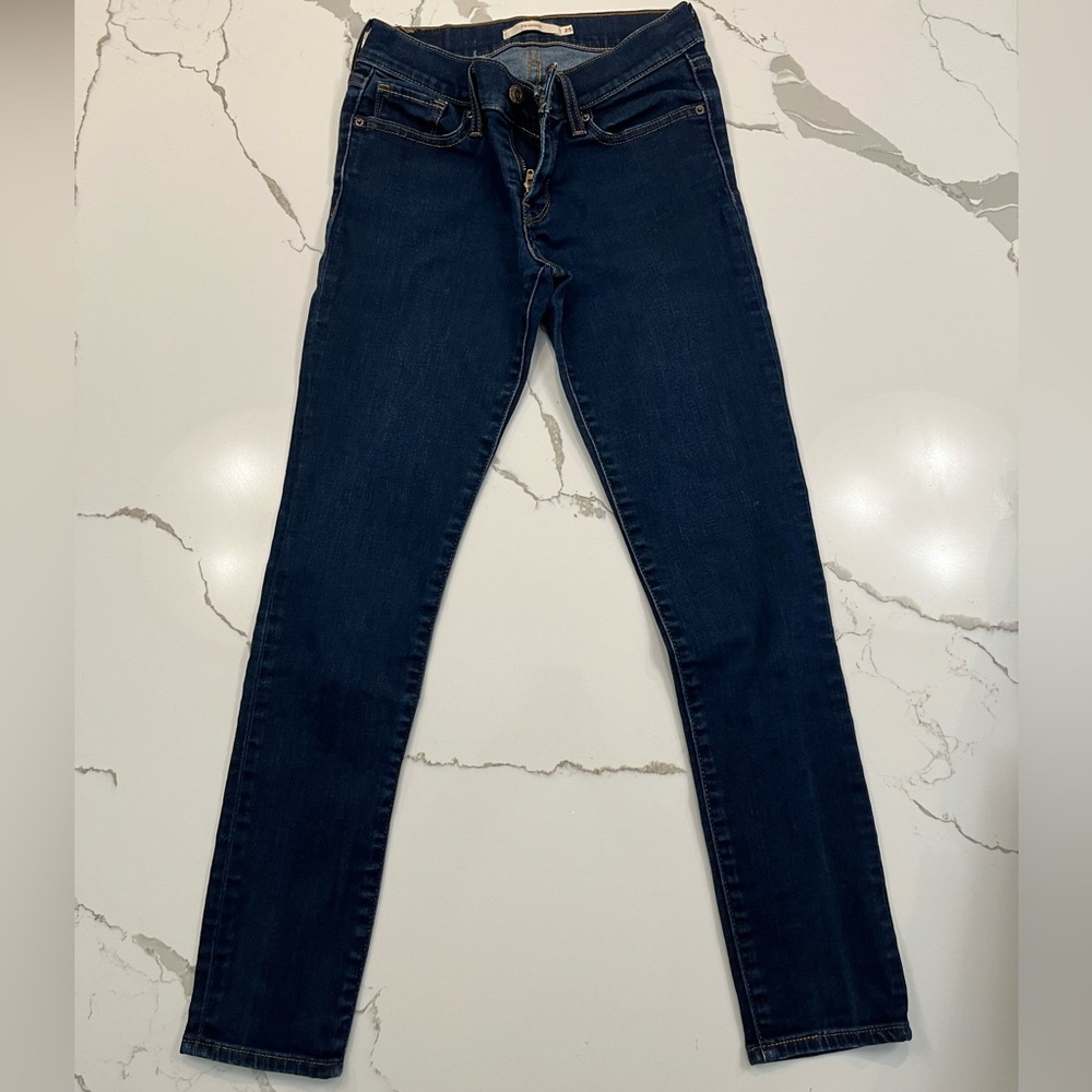 Levi's 711 Skinny Blue Jeans Size 25